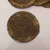 Fiesta Beaded Set of 4 Coaster, Gold
