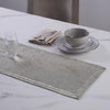 Albertina Beaded Table Runner - 33x91cm, Silver