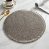 Arteza Beaded Placemat - 38cm, Silver
