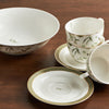 Eucalyptus 32-Pieces New Bone China Dinner Set, Serves 6