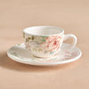 Rosette Ceramic Cup and Saucer Set - 100ml