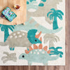 Steve Dino Sage Handtufted Kids Rug - 120x160cm