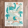 Steve Dino Sage Handtufted Kids Rug - 120x160cm