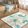 Steve Dino Sage Handtufted Kids Rug - 120x160cm