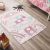 Unicorn Hopscotch Printed Kids Rug - 120x160cm