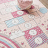 Unicorn Hopscotch Printed Kids Rug - 120x160cm