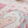 Unicorn Hopscotch Printed Kids Rug - 120x160cm