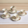 Serina 12-Pieces Porcelain Espresso Set - 90 ml, Serves 6