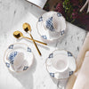 Zahri 12-Pieces Porcelain Espresso Set - 90 ml, Serves 6