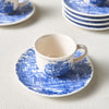 Cena 12-Pieces Ceramic Espresso Set - 65 ml, Serves 6