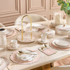 Raqiya 4-Pieces Porcelain Dinner Plate Set - 25cm