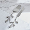 Silver Oak 2-Piece Cake Server and Knife Set
