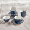 Diaa Allam-Ehsan 12-Piece New Bone China Tea Set - 220ml