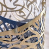 Diaa Allam-Ehsan Stainless Steel Hurricane Candleholder - 30cm