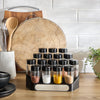 Raina 16-Piece Spice Jar Set with Rack - 100ml