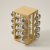 Alberto Spice Jars Set 16-Pieces With Bamboo Rack