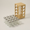 Alberto Spice Jars Set 16-Pieces With Bamboo Rack
