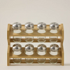 Alberto Spice Jars 8-Pieces With Bamboo Rack