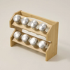 Alberto Spice Jars 8-Pieces With Bamboo Rack