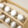Alberto Spice Jars 8-Pieces With Bamboo Rack