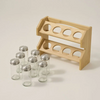 Alberto Spice Jars 8-Pieces With Bamboo Rack