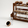 Alberto 8-Pieces Spices Set with Acacia Wood Stand