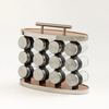 Alberto 12-Pieces Glass Spice Jar Set with Metal Lid and Rack