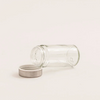 Alberto 12-Pieces Glass Spice Jar Set with Metal Lid and Rack