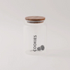 Alberto 3-Pieces Glass Canister Jar with Acacia Lids