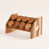 Alberto 8-Pieces Spices Set with Acacia Wood Stand