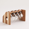 Alberto 8-Pieces Spices Set with Acacia Wood Stand