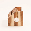 Alberto 8-Pieces Spices Set with Acacia Wood Stand