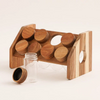 Alberto 8-Pieces Spices Set with Acacia Wood Stand