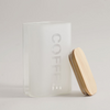 Alberto 4-Pieces Borosilicate Glass Canister Set with Wood Lid