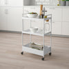 NISSAFORS IKEA Trolley, White - 50.5x30x83 cm